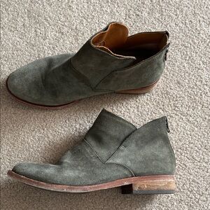 Kork-Ease Suede Ankle Boots
